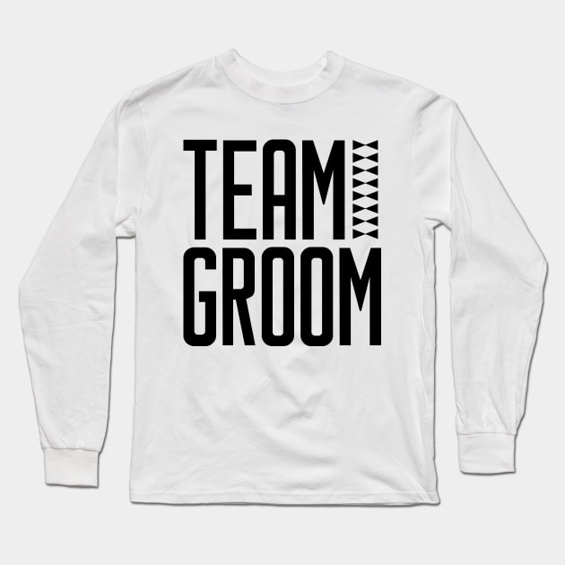 Team Groom Long Sleeve T-Shirt by colorsplash